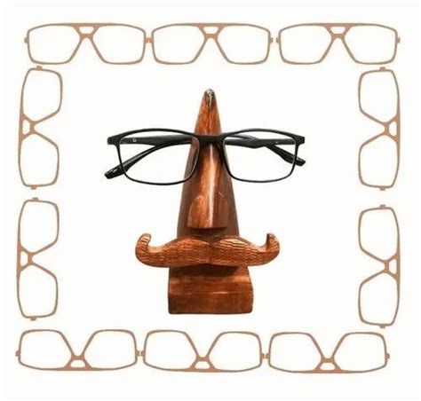 Handmade Wooden Nose Shaped Spectacle Specs Eyeglass Holder Stand At Best Price In Navi Mumbai