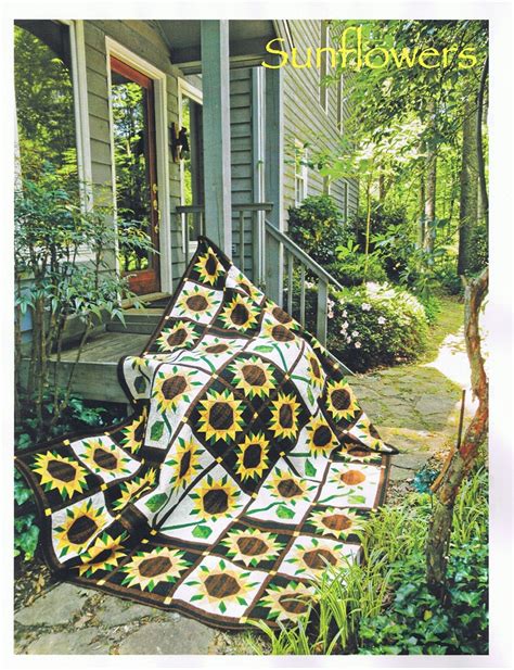 Sunflower Quilt Kit With Hand Dyed Fabrics By Handdyedfabrics