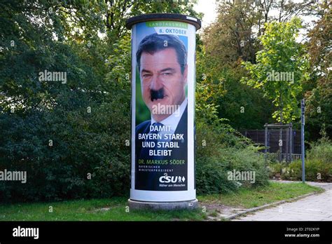 Wahlplakate Landtagswahl In Bayern Am In M Nchen Ein