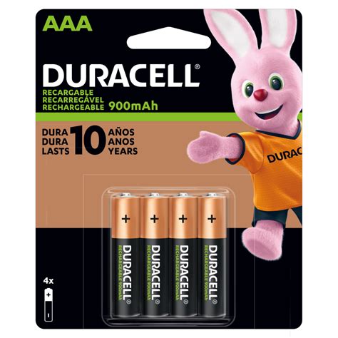 Pilas Recargables Duracell Aaa De Mah