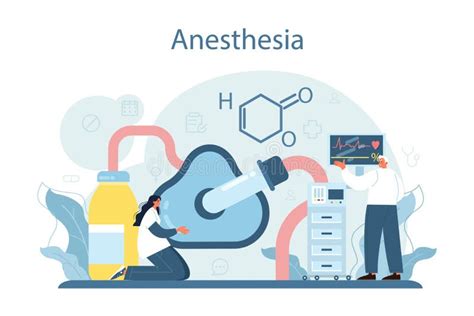 Anesthesiologist. Doctor Wearing Medical Mask and Uniform Stock Vector ...