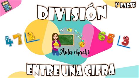 División entre una cifra Aula chachi Vídeos educativos para niños