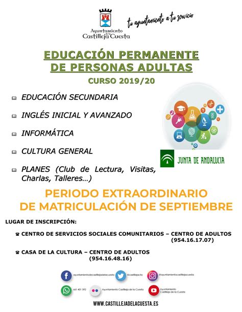 Periodo Extraordinario De Matriculaci N En El Centro De Educaci N