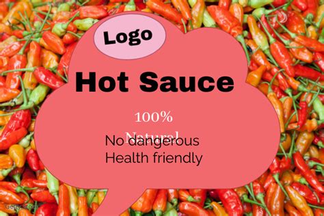 Hot Sauce label Template | PosterMyWall