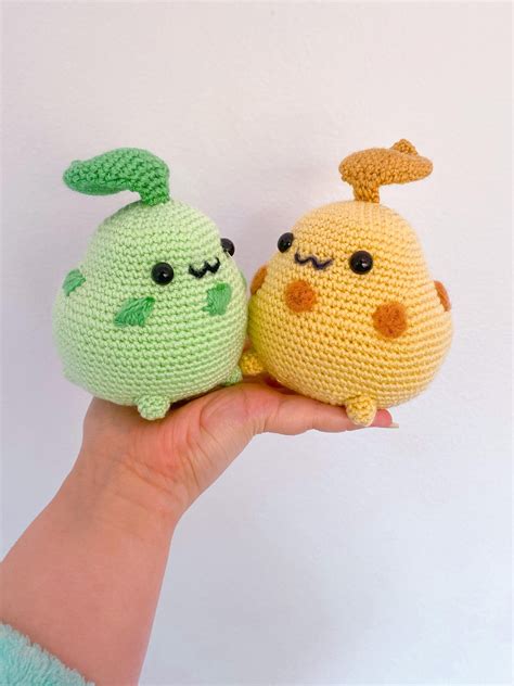 Pattern Chikorita Crochet Chikorita Pattern Amigurumi Chikorita