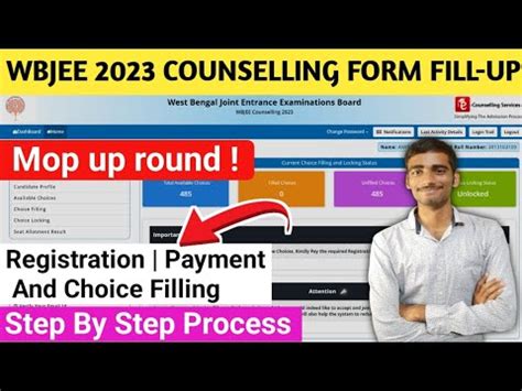 Mop Up Round Registration Choice Filling Startedstep By Step Process