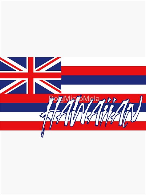 "Hawaiian flag" Sticker for Sale by PolyMicroMela | Redbubble