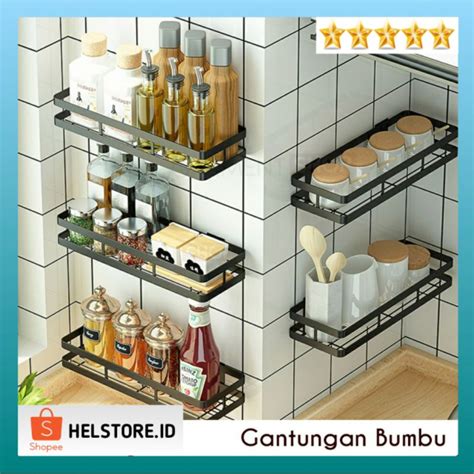 Jual RAK BUMBU SABUN SHAMPOO GANTUNG DINDING Rak Gantung Dapur Kamar