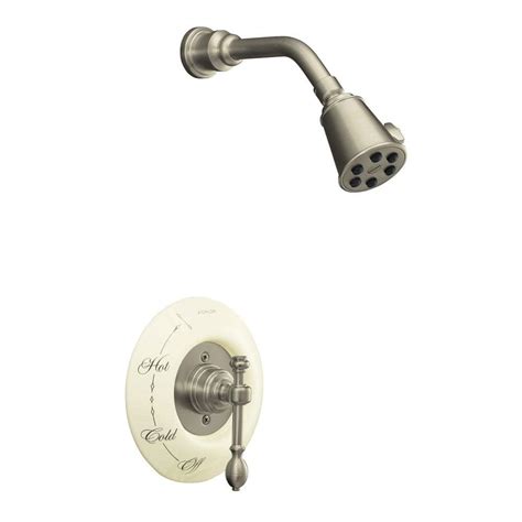 Kohler Iv Georges Brass Single Handle Shower Faucet Trim In Vibrant Brushed Nickel K T6809 4d Bn