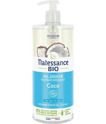 Natessance Gel Douche Rafraîchissant Coco Bio 1 L Pas Cher Gels