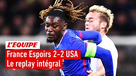 France vs USA Revivez en intégralité le match nul des Espoirs en