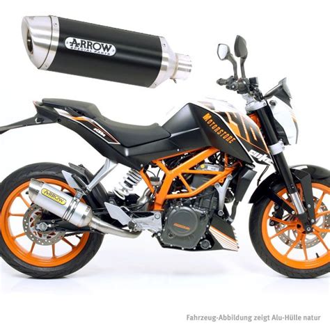 Arrow Auspuff Aluminium Dark Thunder F R Ktm Rc Rc Duke