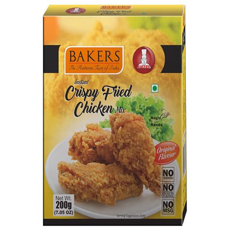 Bakers Crispy Fried Chicken Mix Perfect Mix Achieving Delicious Crispy Fried Chicken 200 G