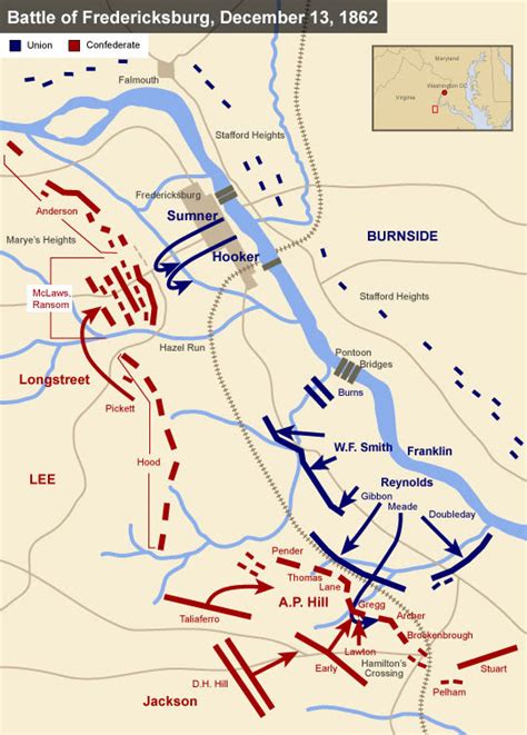 Fredericksburg Battle Map - LEGIMIN SASTRO