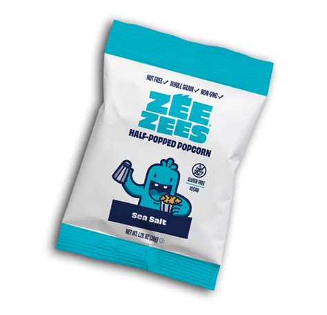 Zee Zees Half Popped Popcorn Sea Salt Iw 128oz Zee Zees