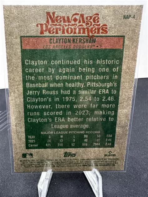 Topps Heritage New Age Performers Clayton Kershaw Los Angeles