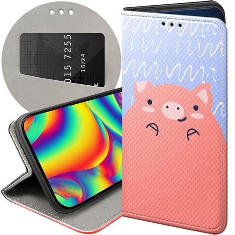 ETUI Z KLAPKĄ DO XIAOMI REDMI NOTE 4 NOTE 4X WZORY ŚWINKA PEPPA BAJKA