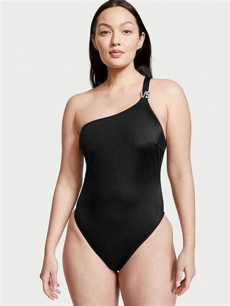 Victorias Secret Swim One Piece OneShoulder Padded Bikini Swimsuit