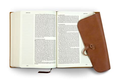 Esv Leather Journaling Bible Large Print Single Column Personalize