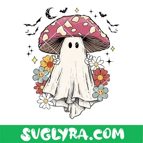 Cute Ghost Mushroom Png, Halloween Png, Ghost Png, Mushroom Botanical ...