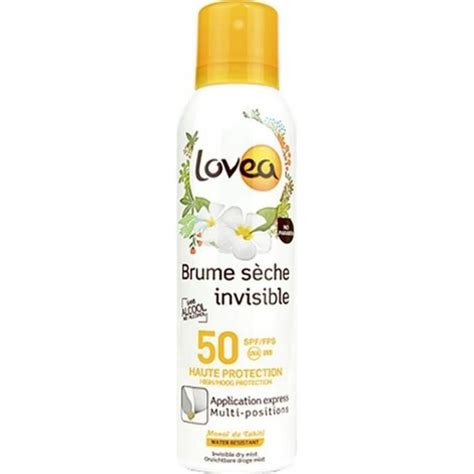 Lovea Brume Sèche Invisible Protection SPF 50 Monoï de Tahiti Water