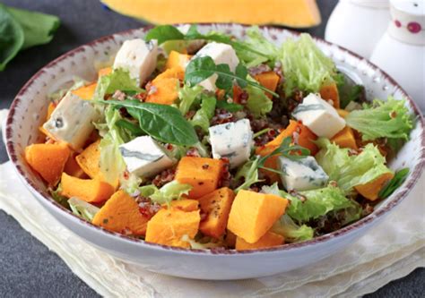 Ensalada de calabaza con quinoa y queso azul Diario de Gastronomía