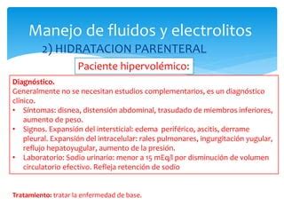 Manejo De Fluidos Y Electrolitos PPT