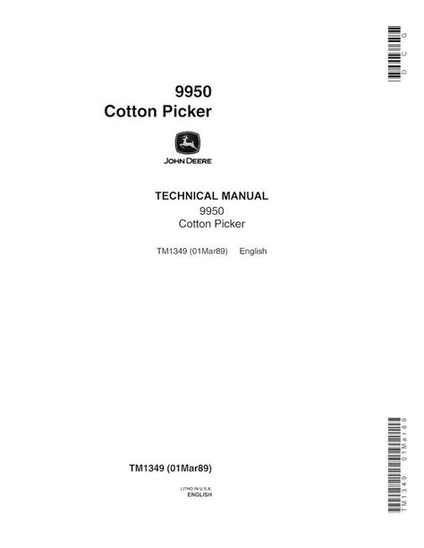 John Deere 9950 Cotton Picker Pdf Technical Manual