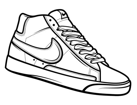 Nike Shoes Coloring Pages