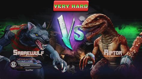 Killer Instinct Sabrewulf Vs Riptor Very Hard Difficulty Youtube