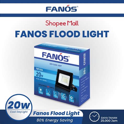 Jual Fanos Flood Light Watt Lampu Sorot Tembak Led Cool Daylight