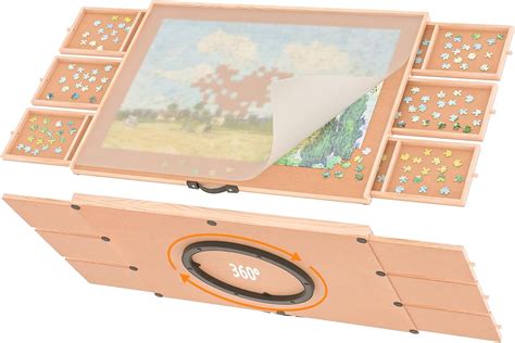 Puzzle Board Table With Drawers Jigsaw Puzzle Boards Portable