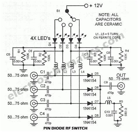 RF Switch with Pin Diode - ElectroSchematics.com