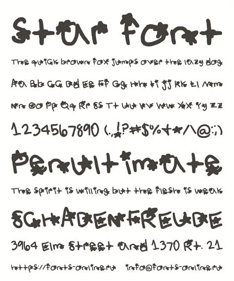 star font font