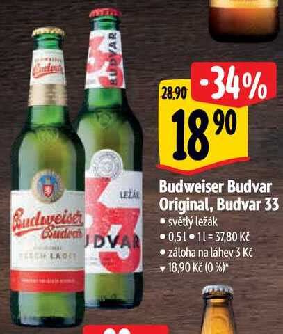 Archiv Budweiser Budvar Budvar L V Akci Platn Do