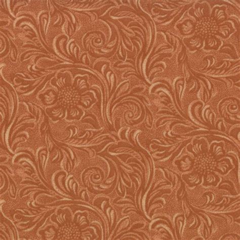 Tooled Leather Look - Buckskin Fabric - 1121614