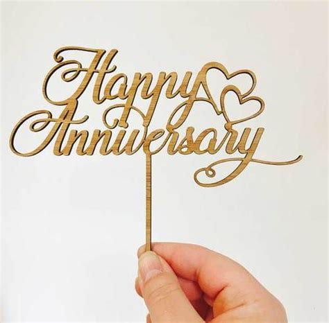 Acrylic Cake Topper Happy Anniversary Happy Anniversary Cakes