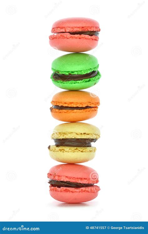 Traditional French Colorful Macaroons Stock Image Image Of Isolated