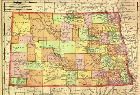 1895 Railroad Map Of North Dakota Flickr Photo Sharing