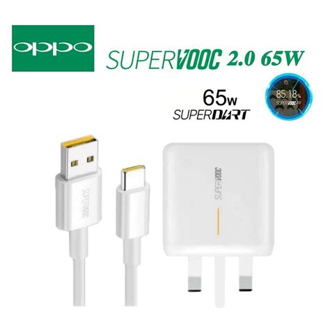 Oppo 65W SuperVooc Fast Charging 2 0 Type C USB Super Dart Vooc Fast