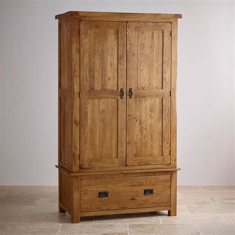 Rustic Wardrobe in Solid Oak | Original Rustic | Oak Furnitureland ...