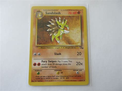 Sandslash Fossil Pokemon Card LP EBay