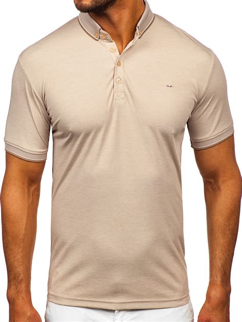 Camiseta Polo De Manga Corta Para Hombre Beige Bolf 2006 BEIGE