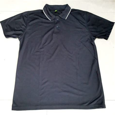 Plain Polo Neck Black Poly Cotton Men T Shirt Large At Rs 160piece In Greater Noida