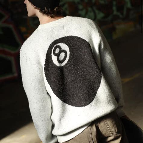 On Hold Do Not Buy Stussy 8 Ball Knit Jumper Light Depop