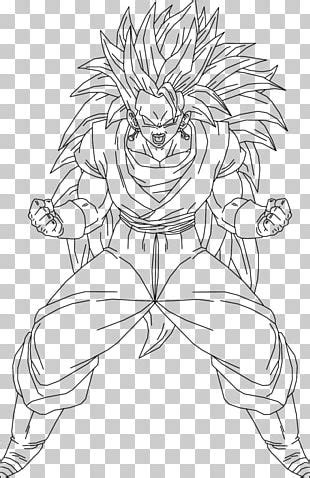 Goku Black And White Line Art Drawing Super Saiyan Png Clipart Anime