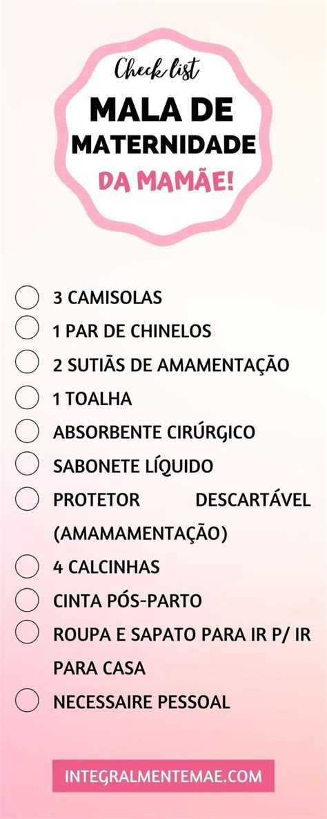 Guia Completo Para Montar A Mala Da Maternidade Dicas Essenciais Para