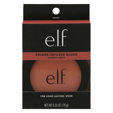 E L F Primer Infused Matte Blush Always Rosy 0 35 Oz Frys Food