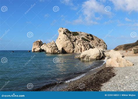 Aphrodite S Rock And Beach Cyprus Stock Image Image Of Mythology