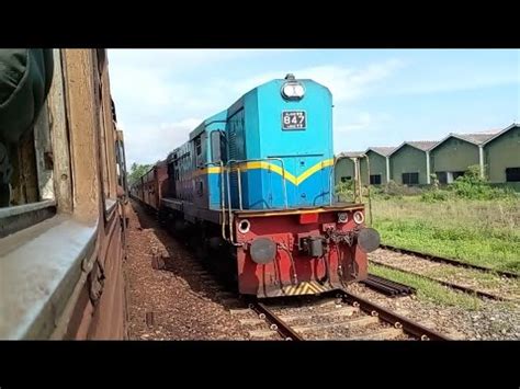 Sri Lanka Railway M8 847 Siyane Kumari Train Passing Bussa Railway